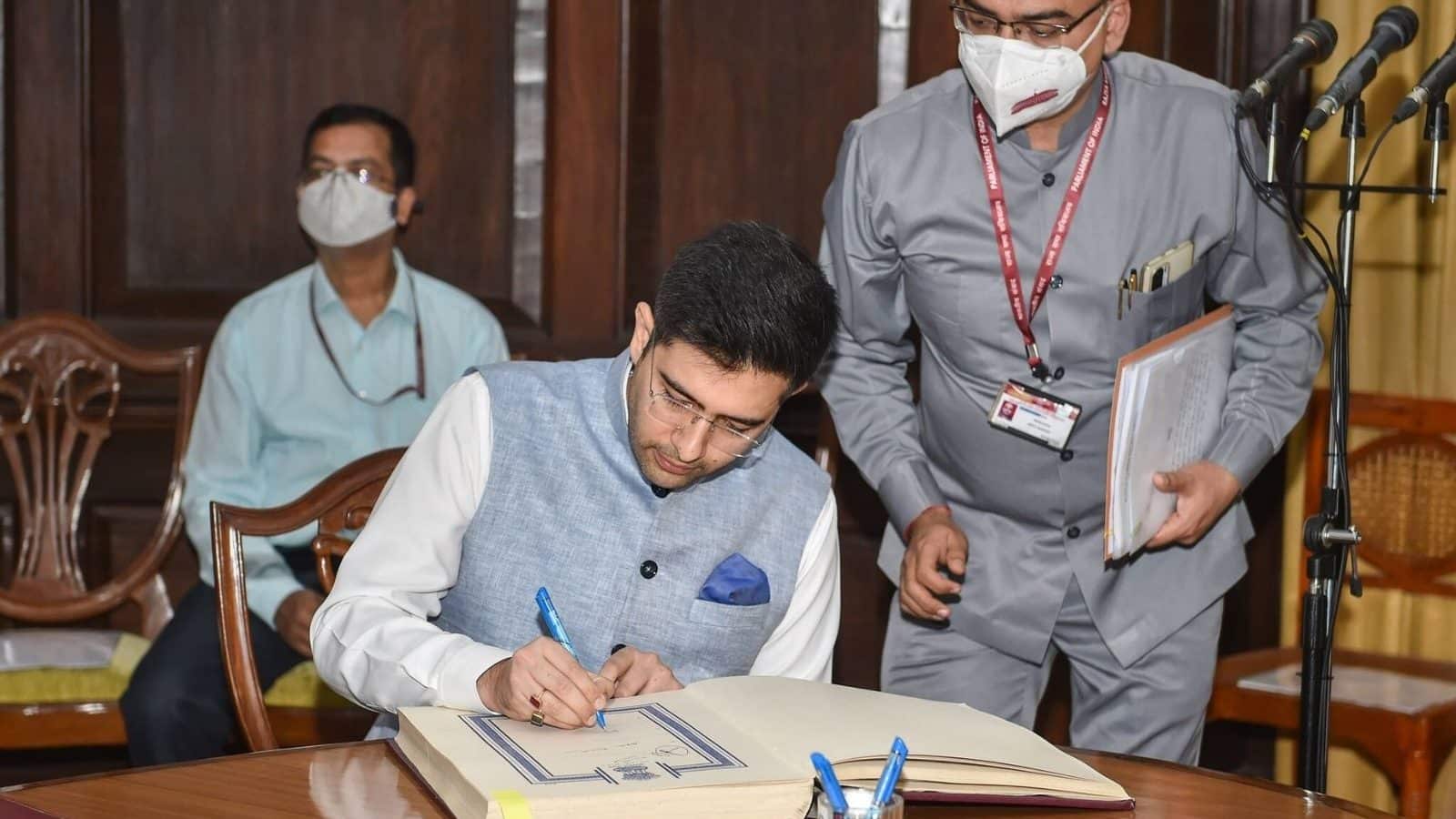 Raghav Chadha, 6 other AAP Rajya Sabha MPs quit party to merge with BJP; AAP to seek action