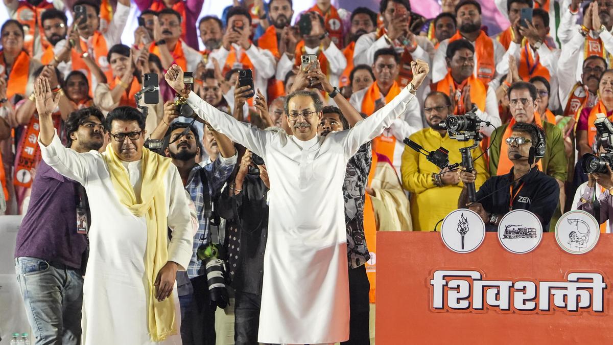 Thackeray Cousins Rally Against BJP and Adani in Mumbai