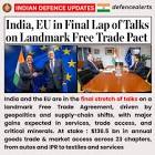 India and EU Near Trade Agreement as US Talks Stagnate